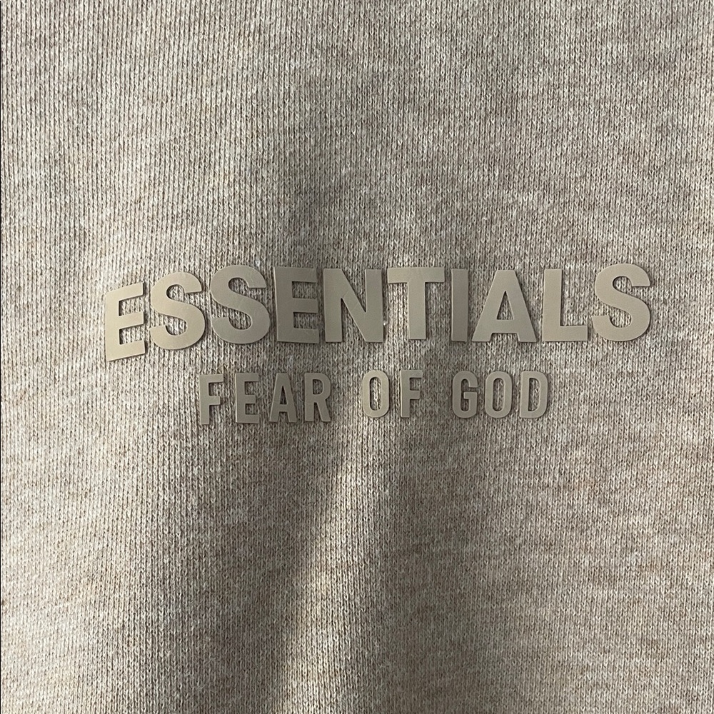 Fear of God Essentials Beige Crewneck Sweater - Picture 2 of 3